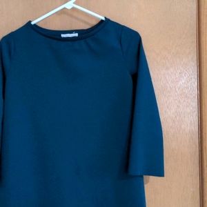 Zara Teal A-Line Dress